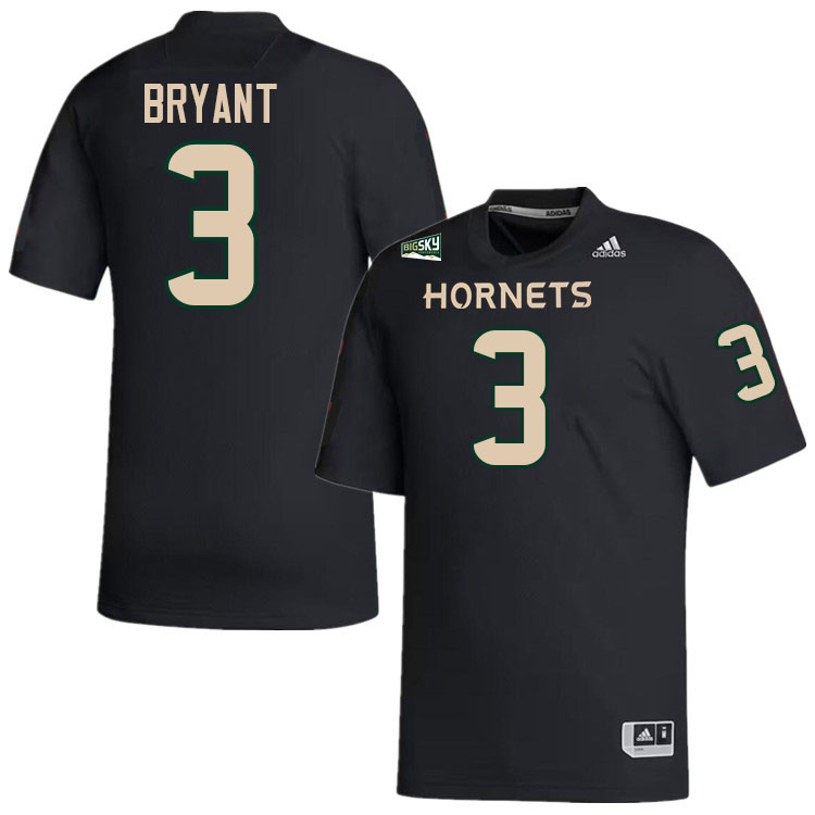Sacramento State Hornets #3 Ajon Bryant College Football Jerseys Stitched-Black